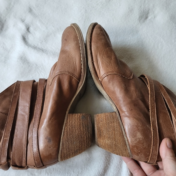 Bakers Bandit leather ankle boot western tan women's US 7 - Picture 4 of 9